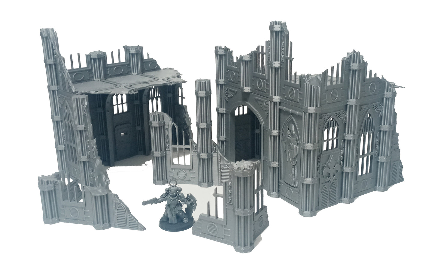 Gothic Ruined Buildings Set C