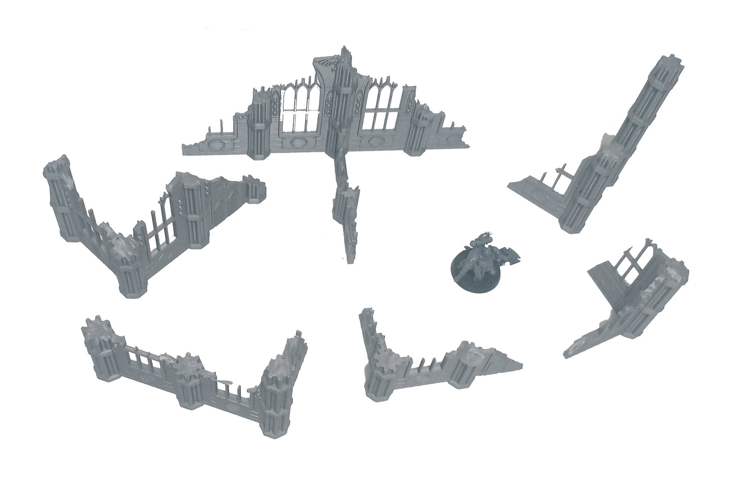 Gothic Ruined Buildings Set E