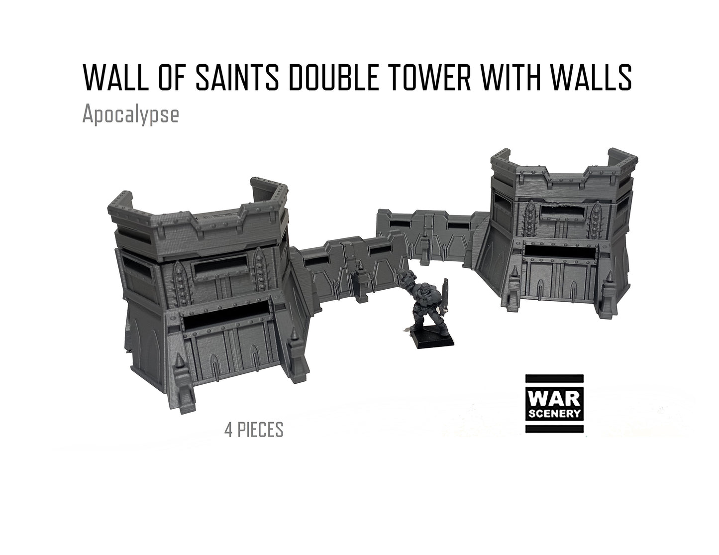 Wall of Saints Double Tower Walls