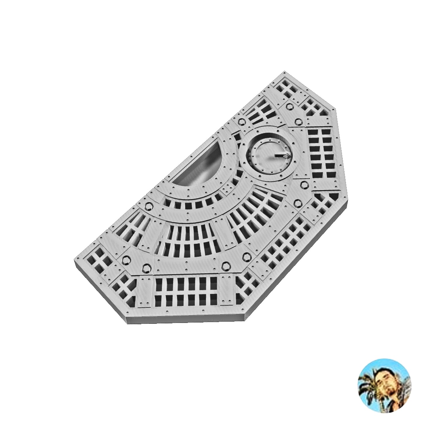 Walkway 122x61x5 Half Octagon Model B