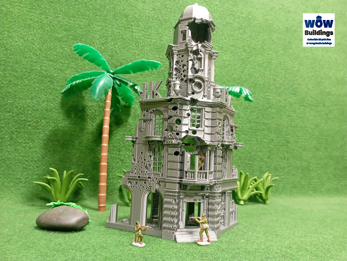 Burma Bank Damaged