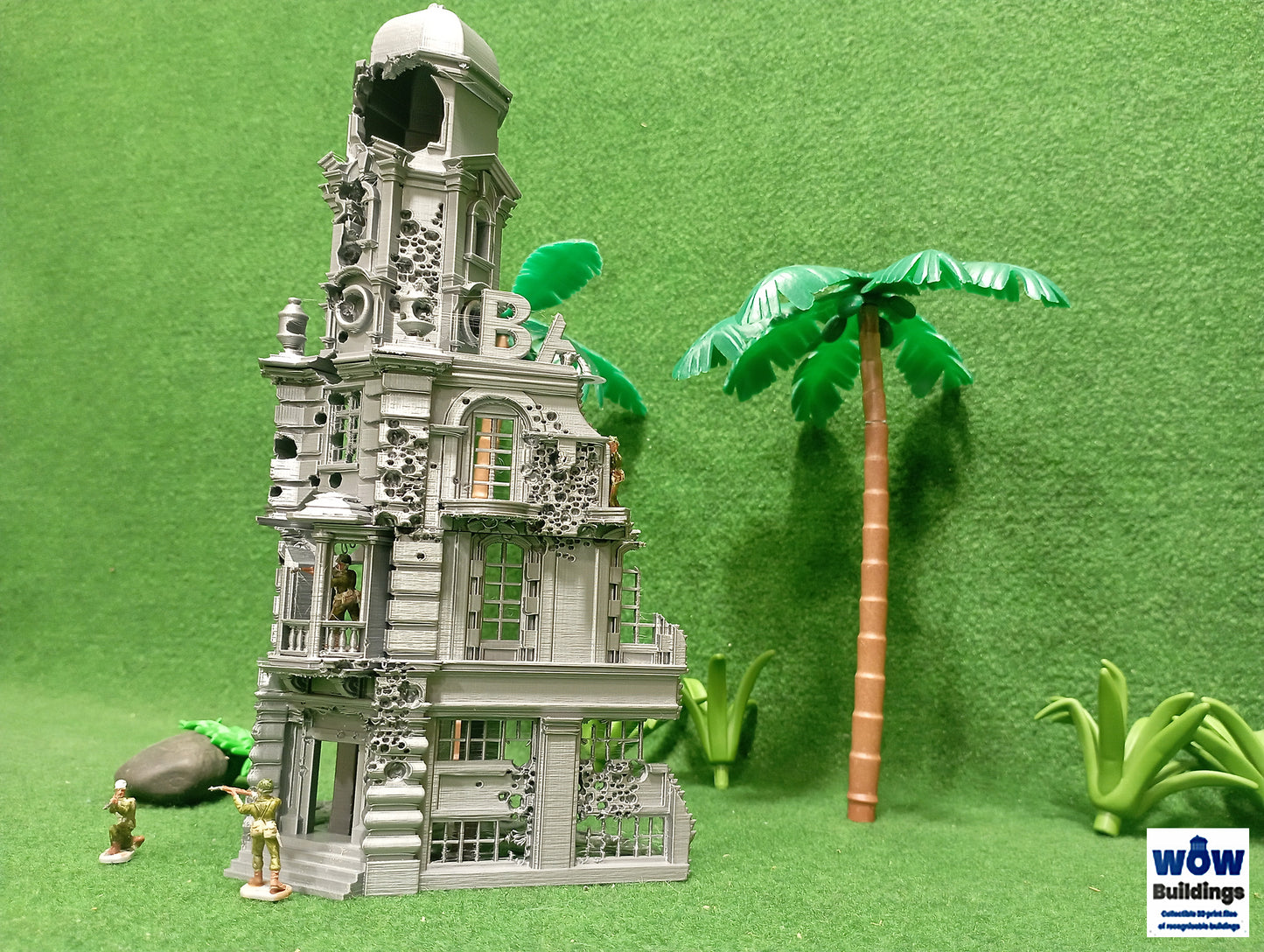 Burma Bank Damaged