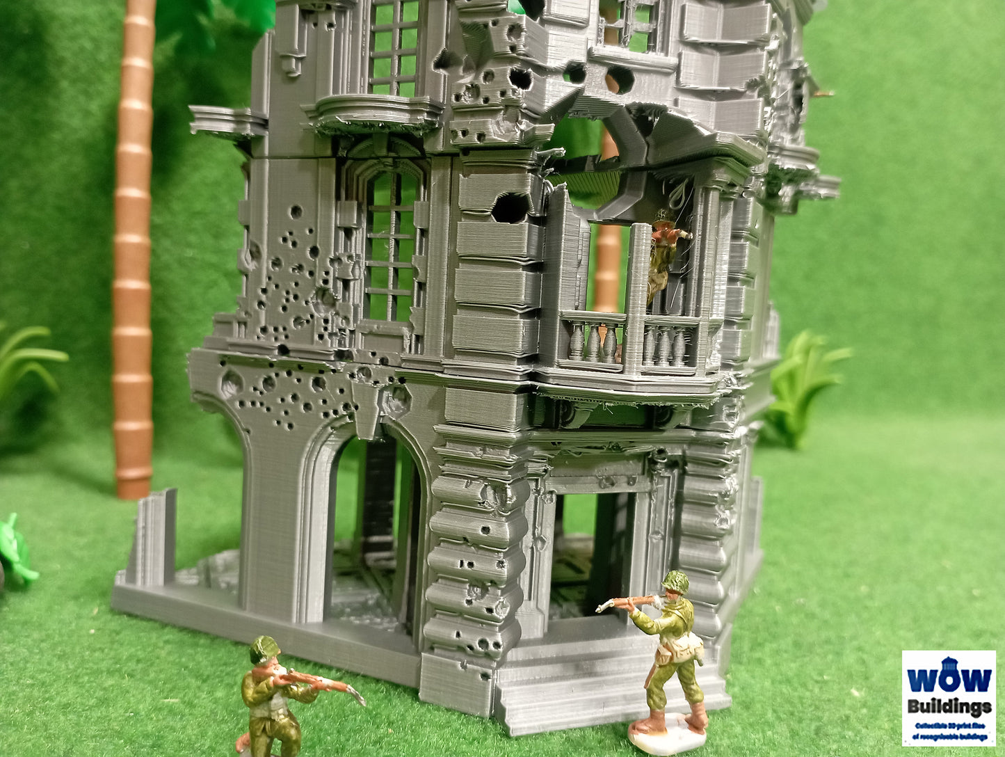 Burma Bank Damaged