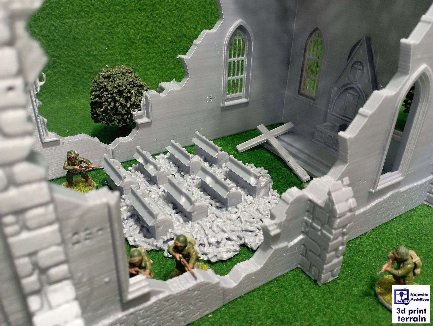 Saint-Privat Church Destroyed