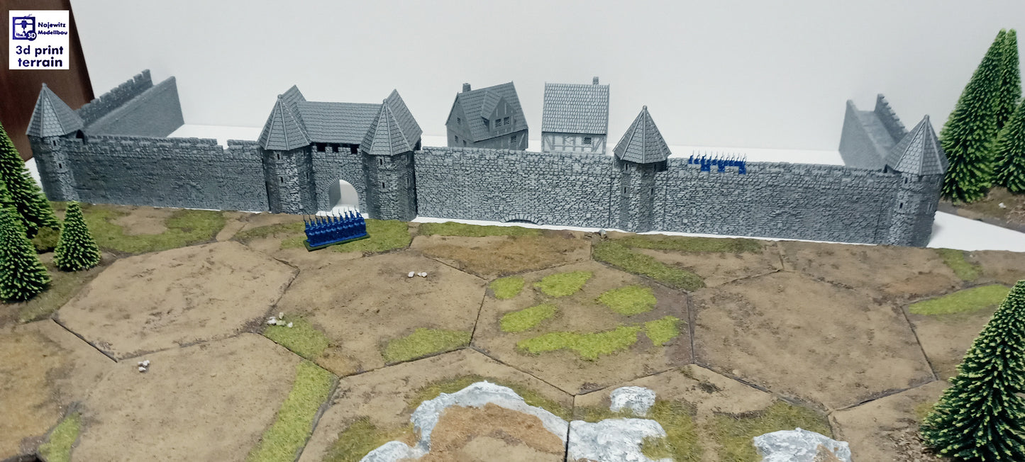 Medieval City Town Wall A