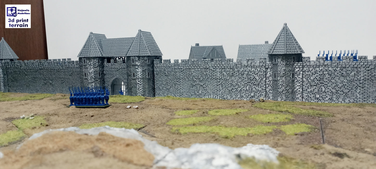 Medieval City Town Wall A