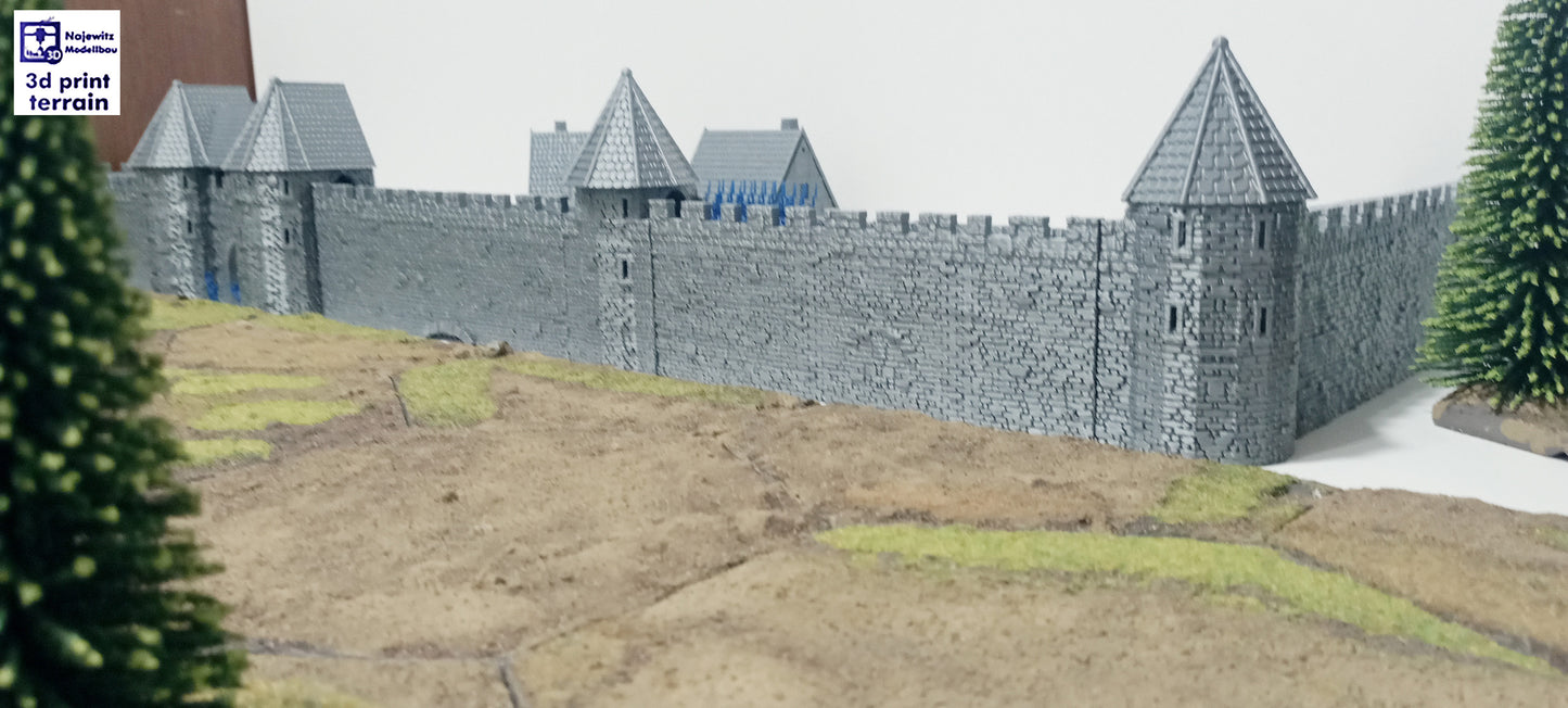 Medieval City Town Wall A