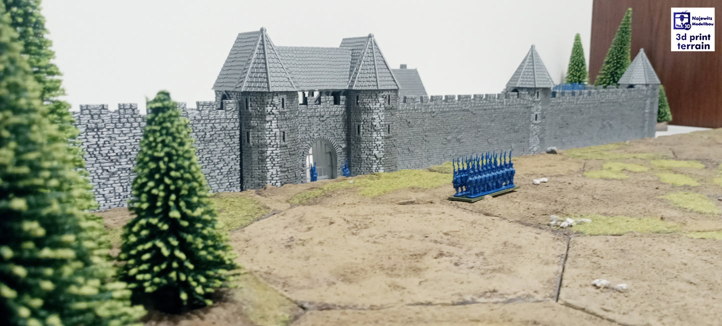 Medieval City Town Wall A