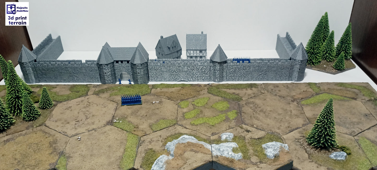 Medieval City Town Wall A
