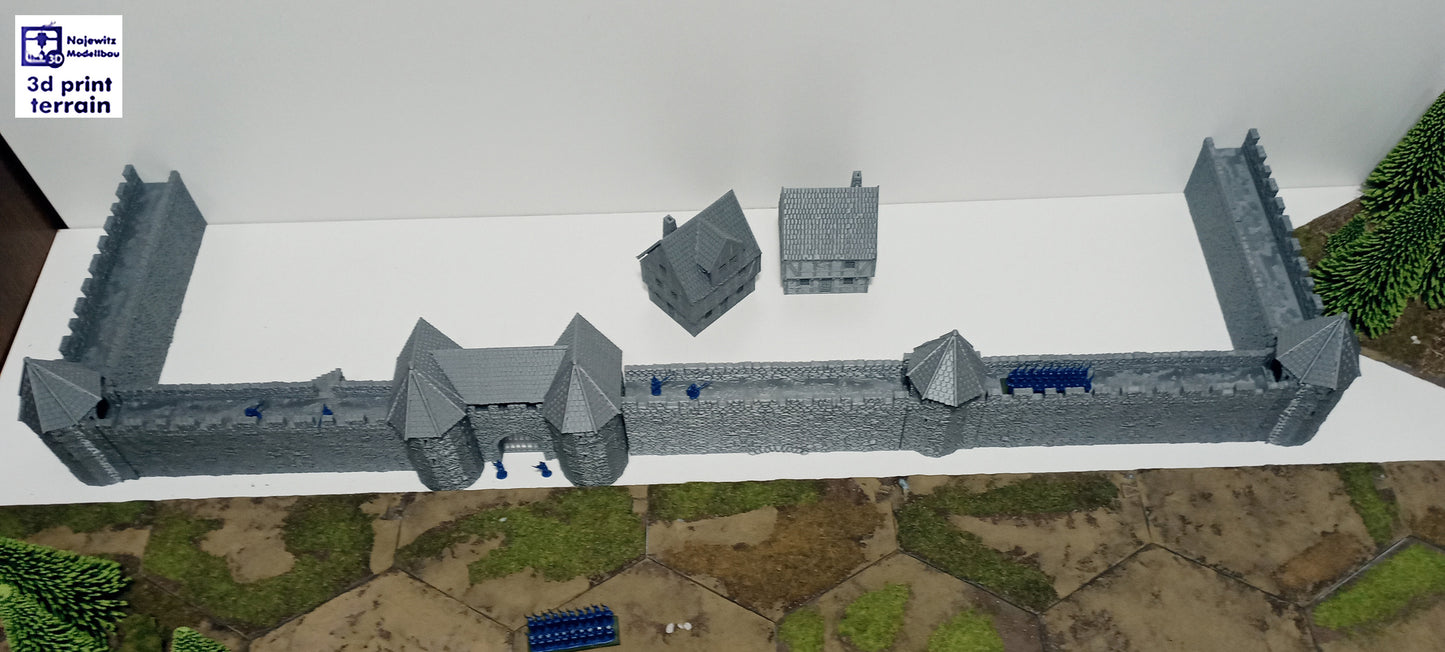 Medieval City Town Wall A