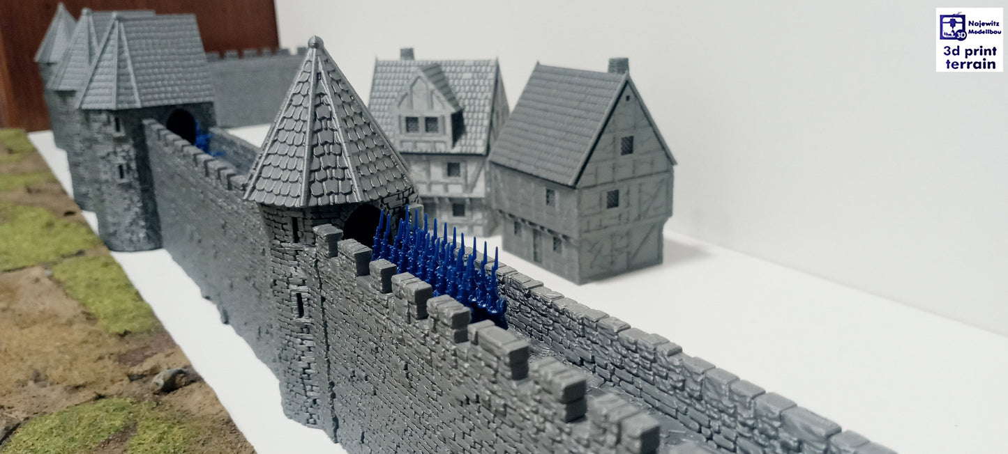 Medieval City Town Wall A