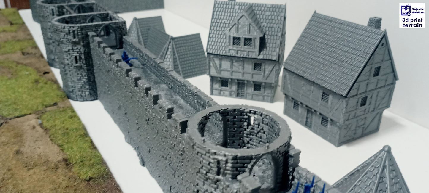 Medieval City Town Wall A