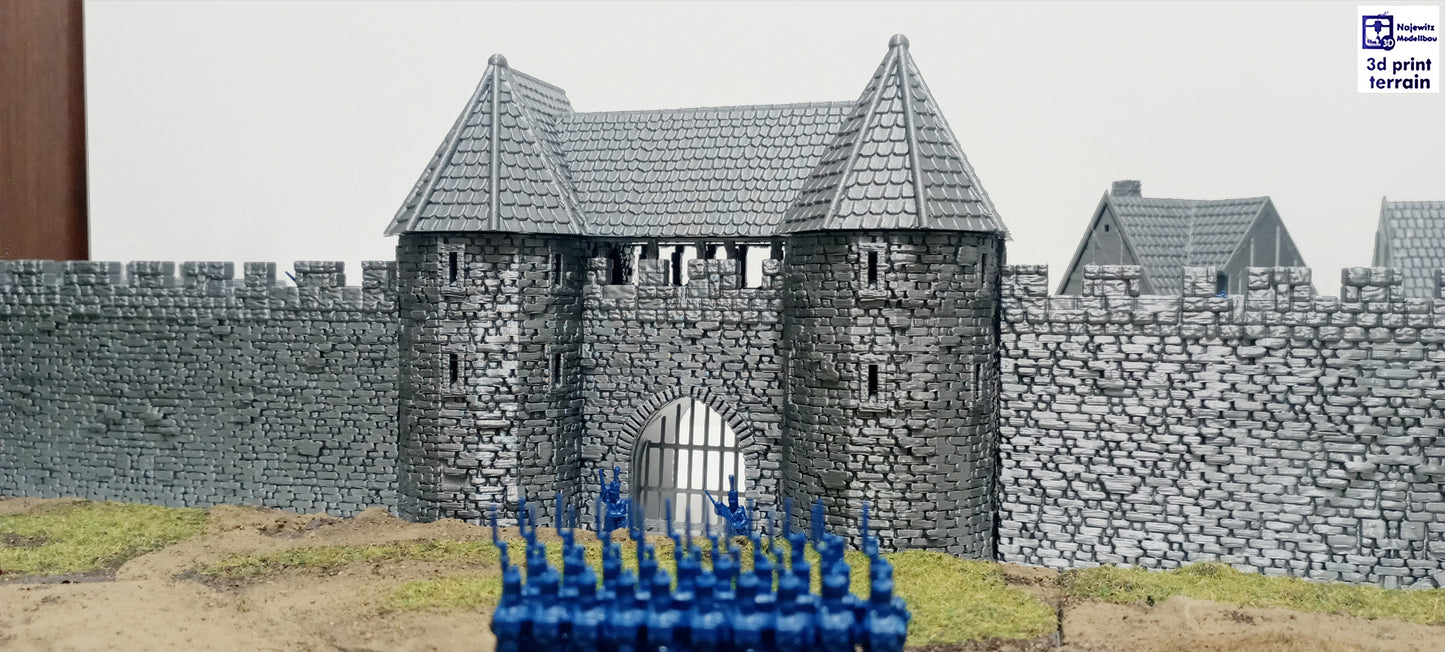 Medieval City Town Wall A