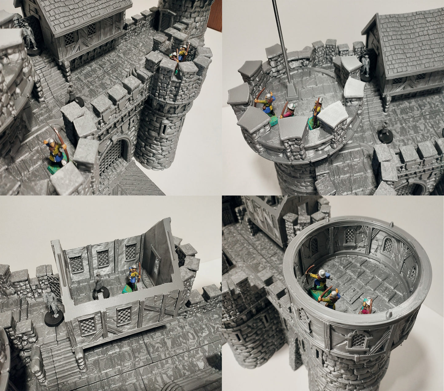 Castle Argent Set Breton Border Fortress