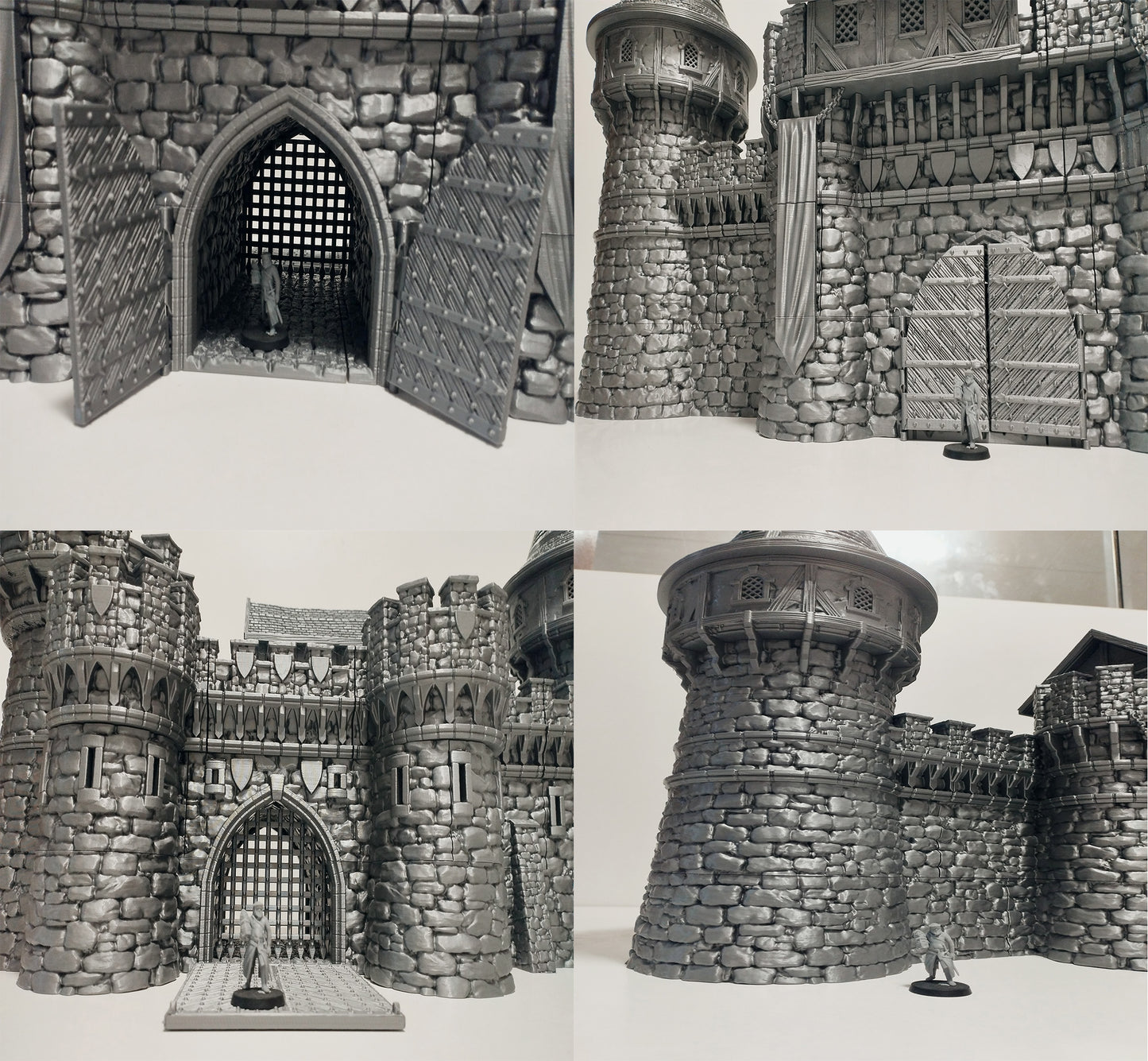 Castle Argent Set Breton Border Fortress