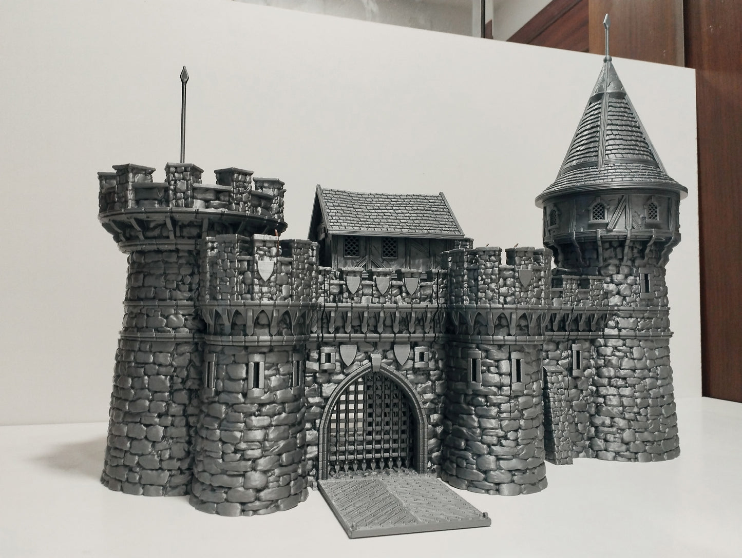 Castle Argent Set Breton Border Fortress