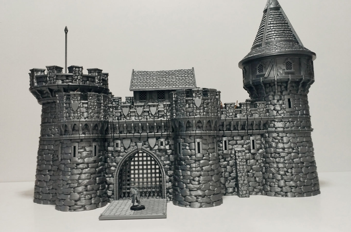 Castle Argent Set Breton Border Fortress