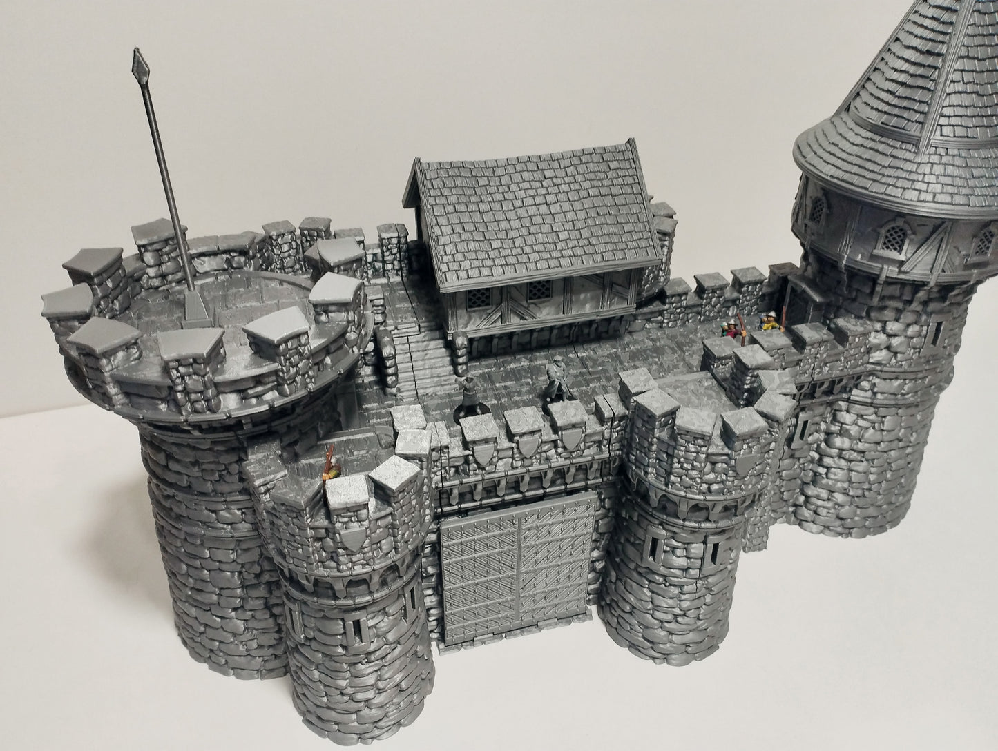 Castle Argent Set Breton Border Fortress
