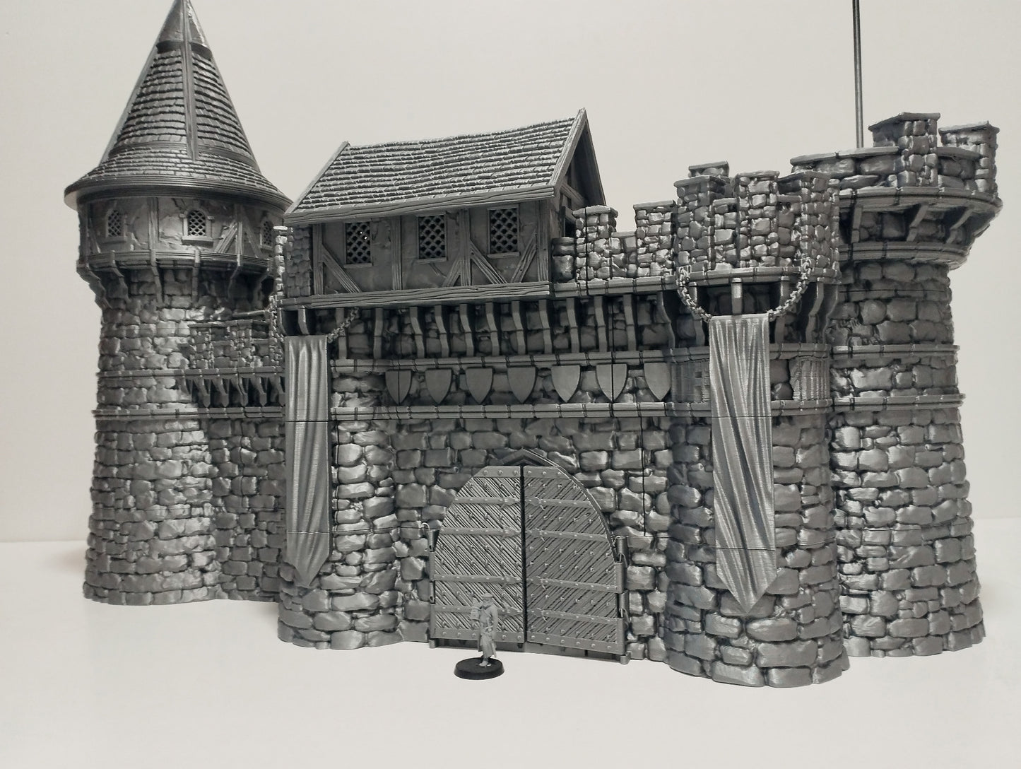 Castle Argent Set Breton Border Fortress