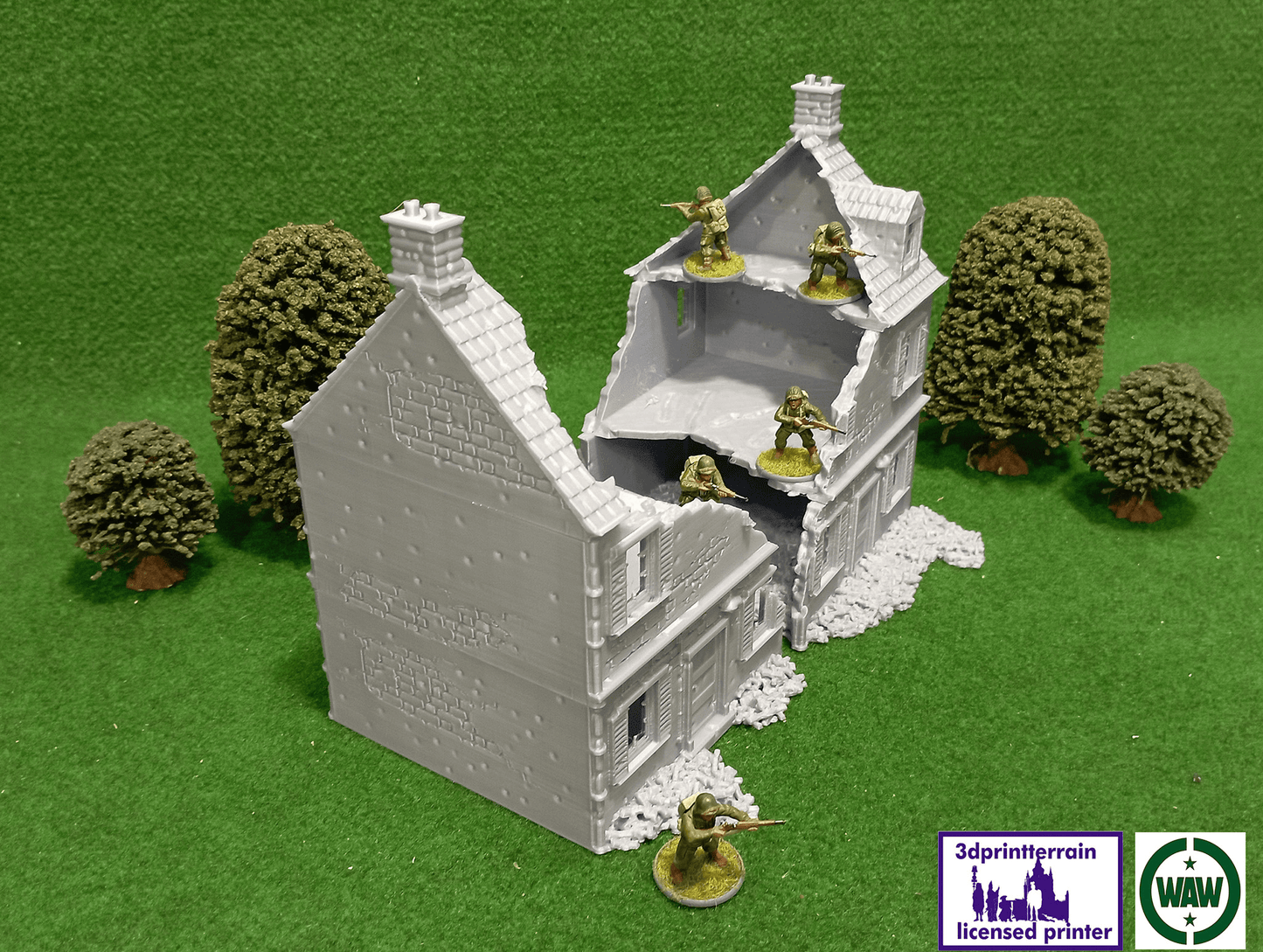 Normandy Town Houses Destroyed 1