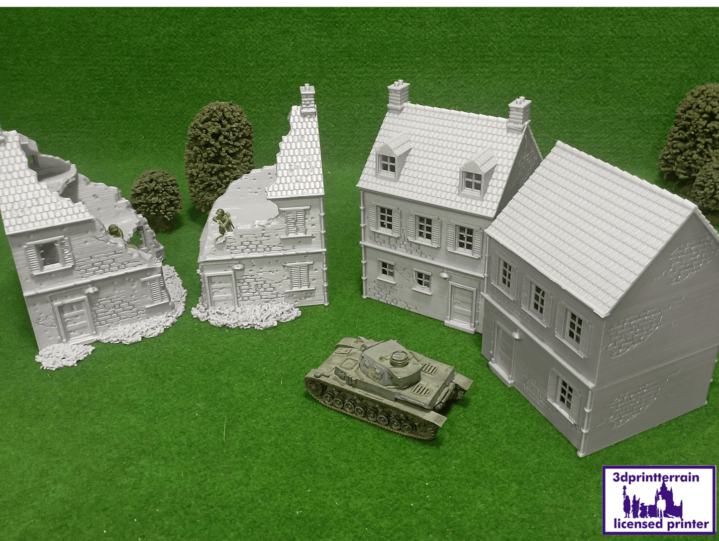 Normandy Town Houses Destroyed 1