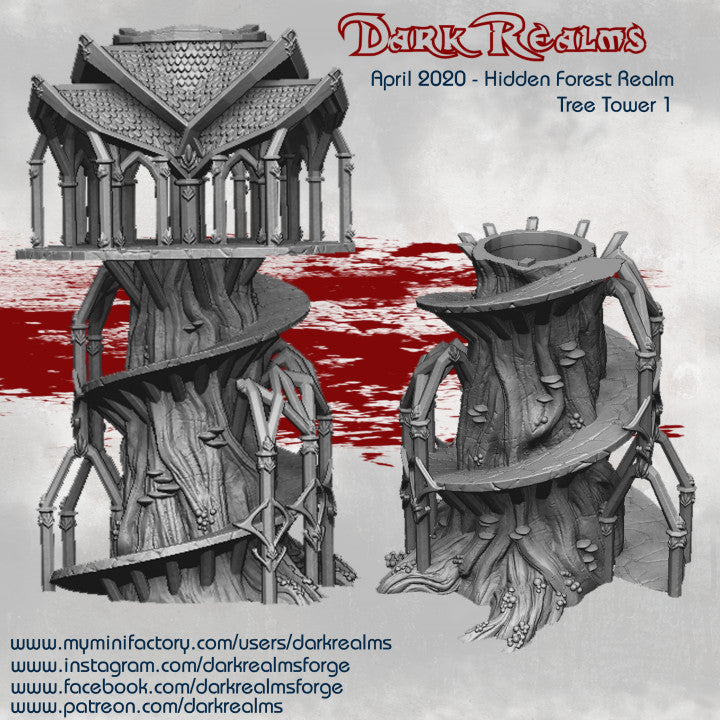 Elven Hidden Forest Realm Tree Tower 1