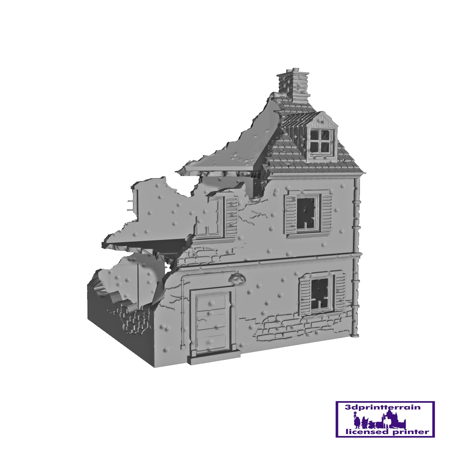 French Destroyed House 1