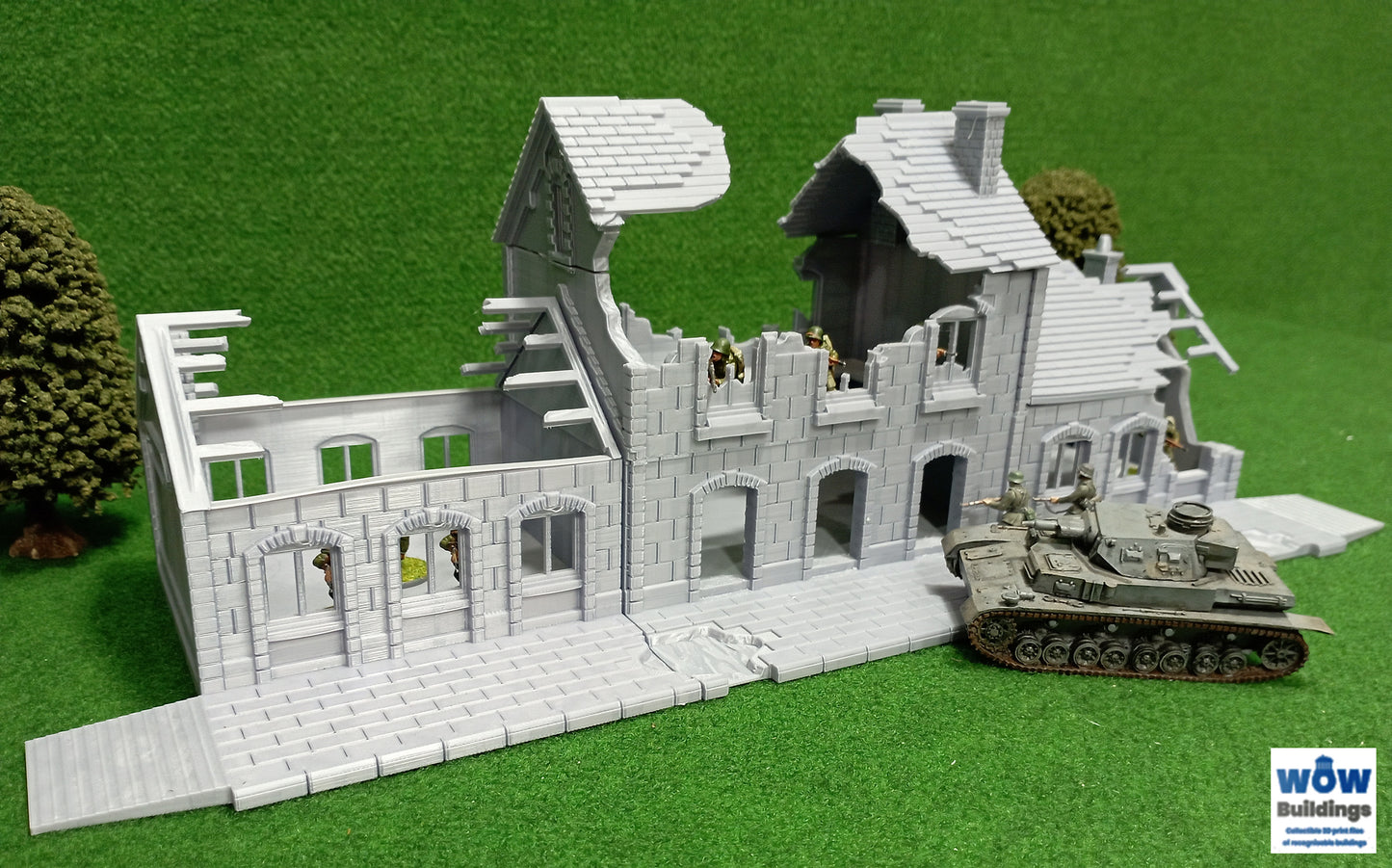Damaged Train Station