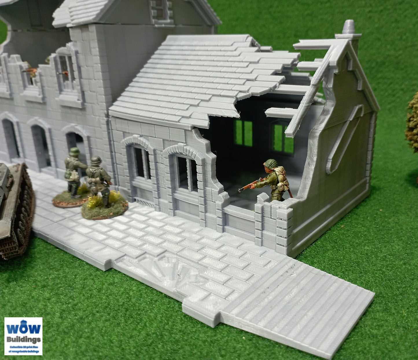 Damaged Train Station
