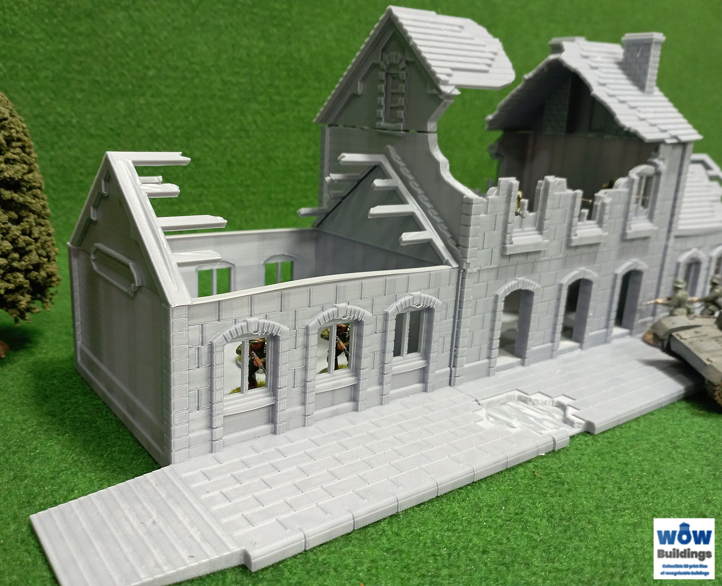 Damaged Train Station