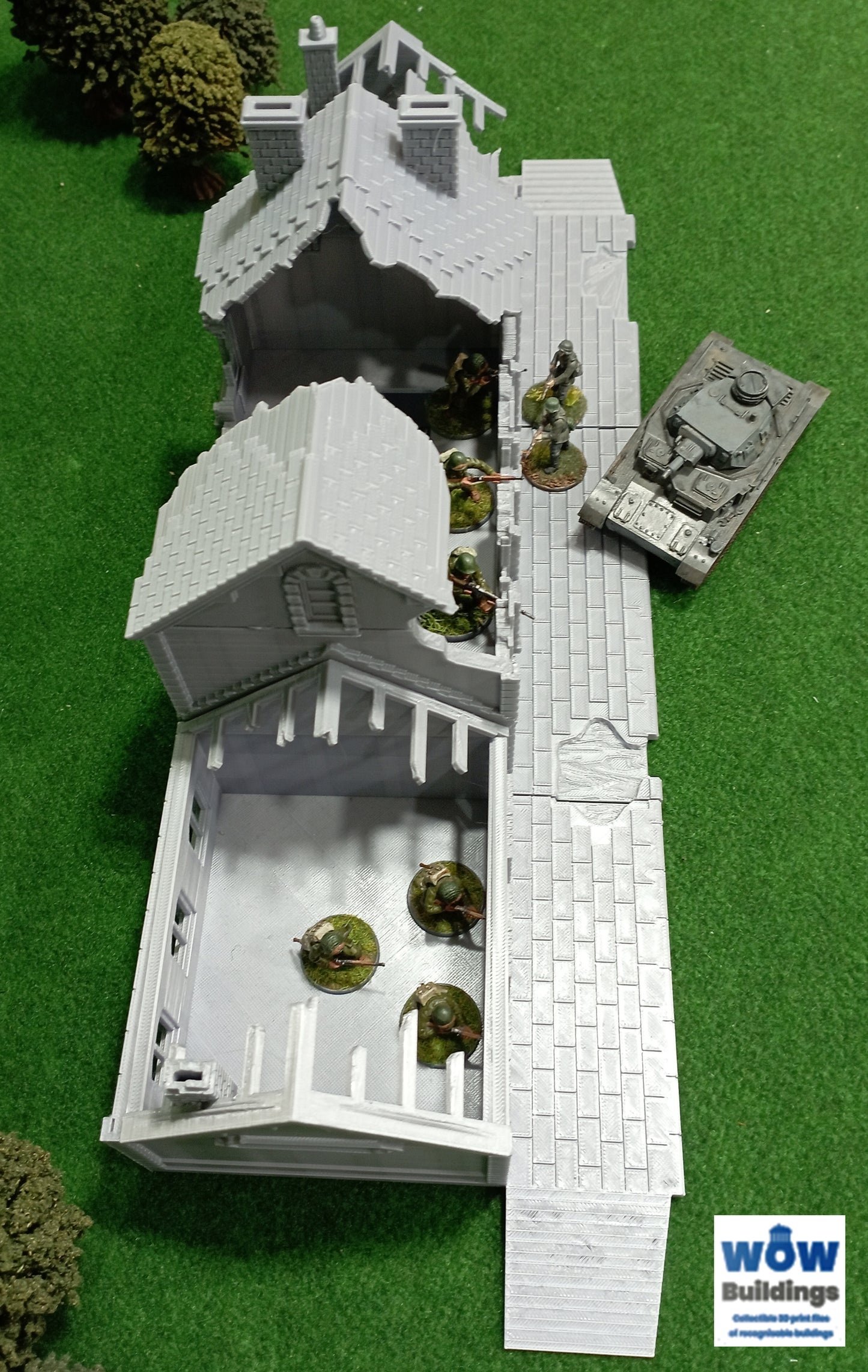 Damaged Train Station