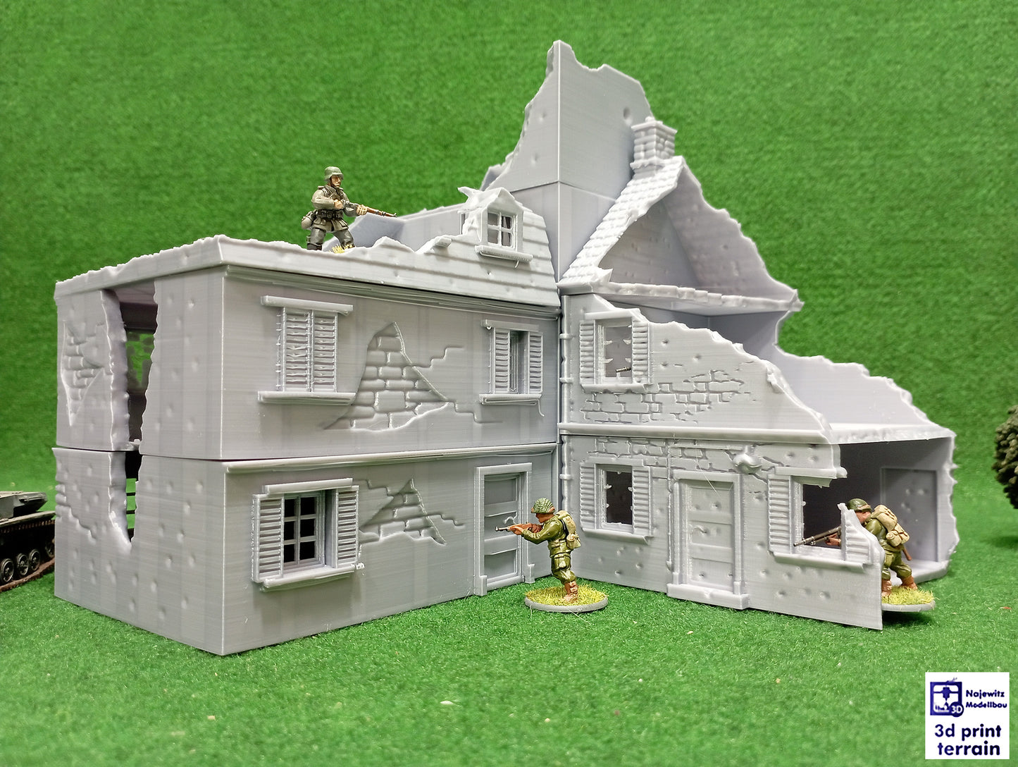 Collection Normandy Corner Street Damaged