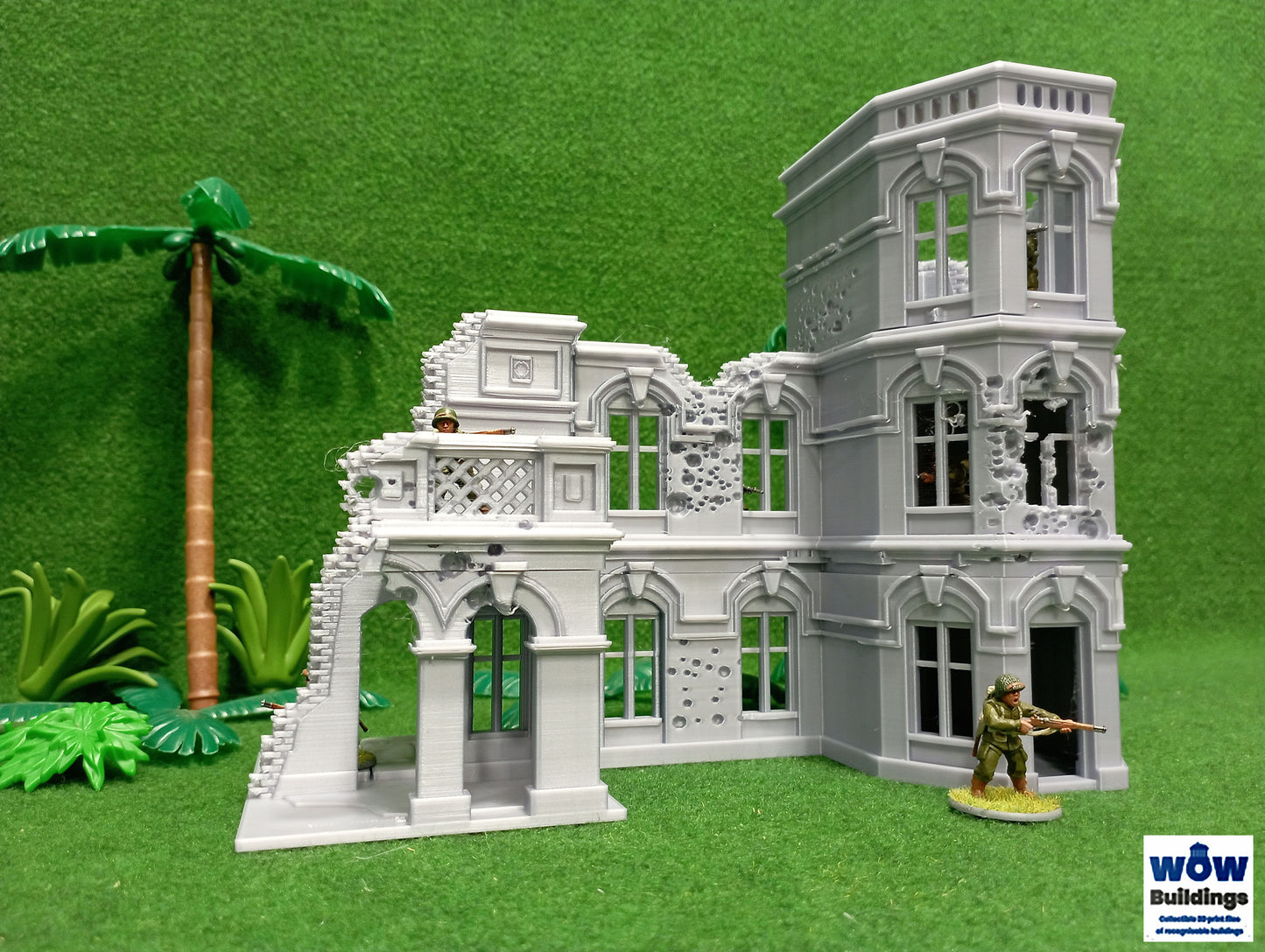 Burma Hotel Damaged