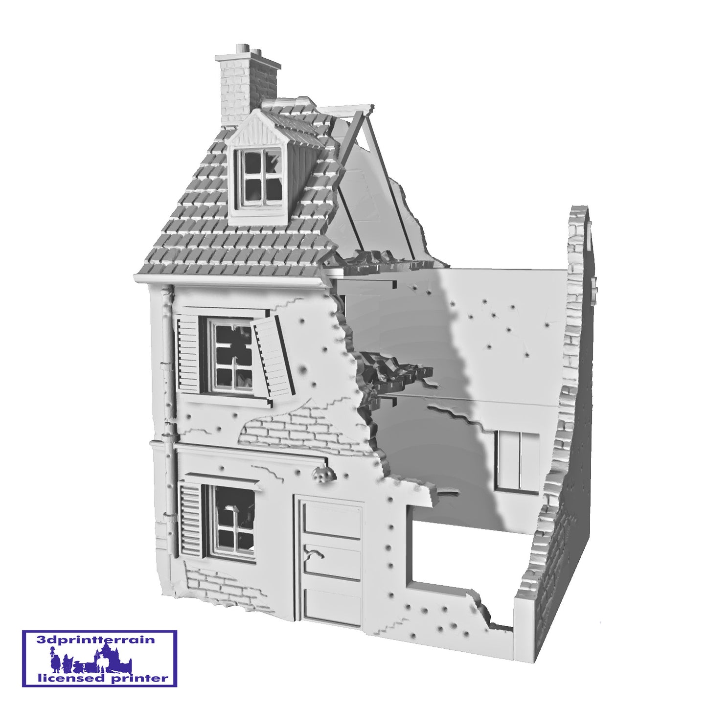 Normandy Town House Destroyed 1