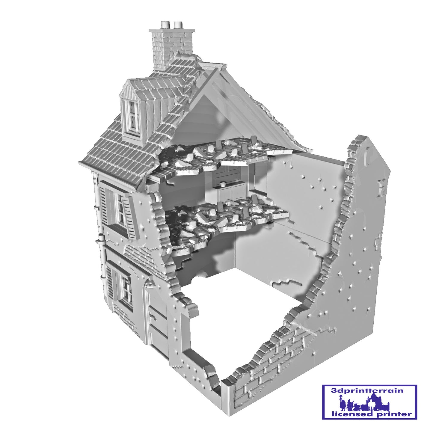 Normandy Town House Destroyed 1