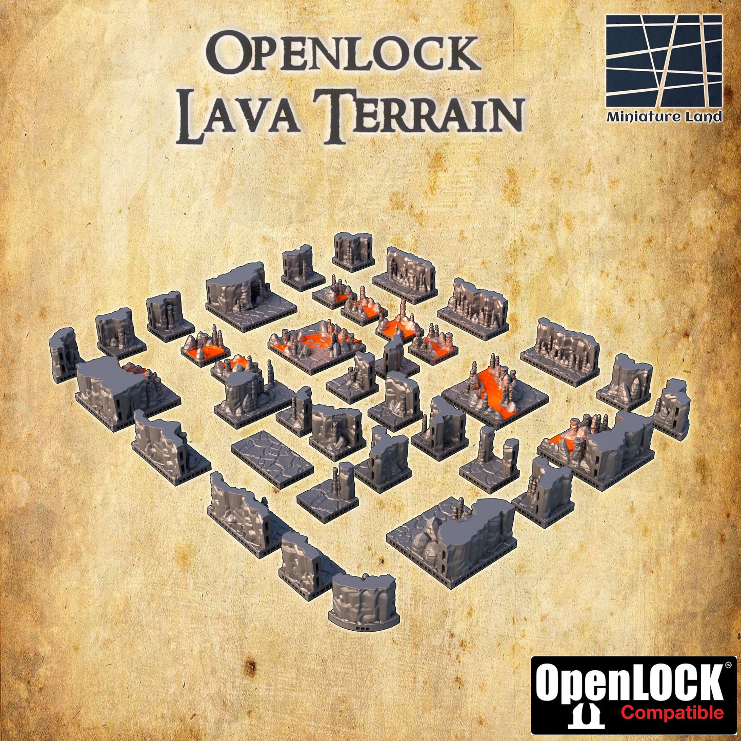Openlock Lava Terrain