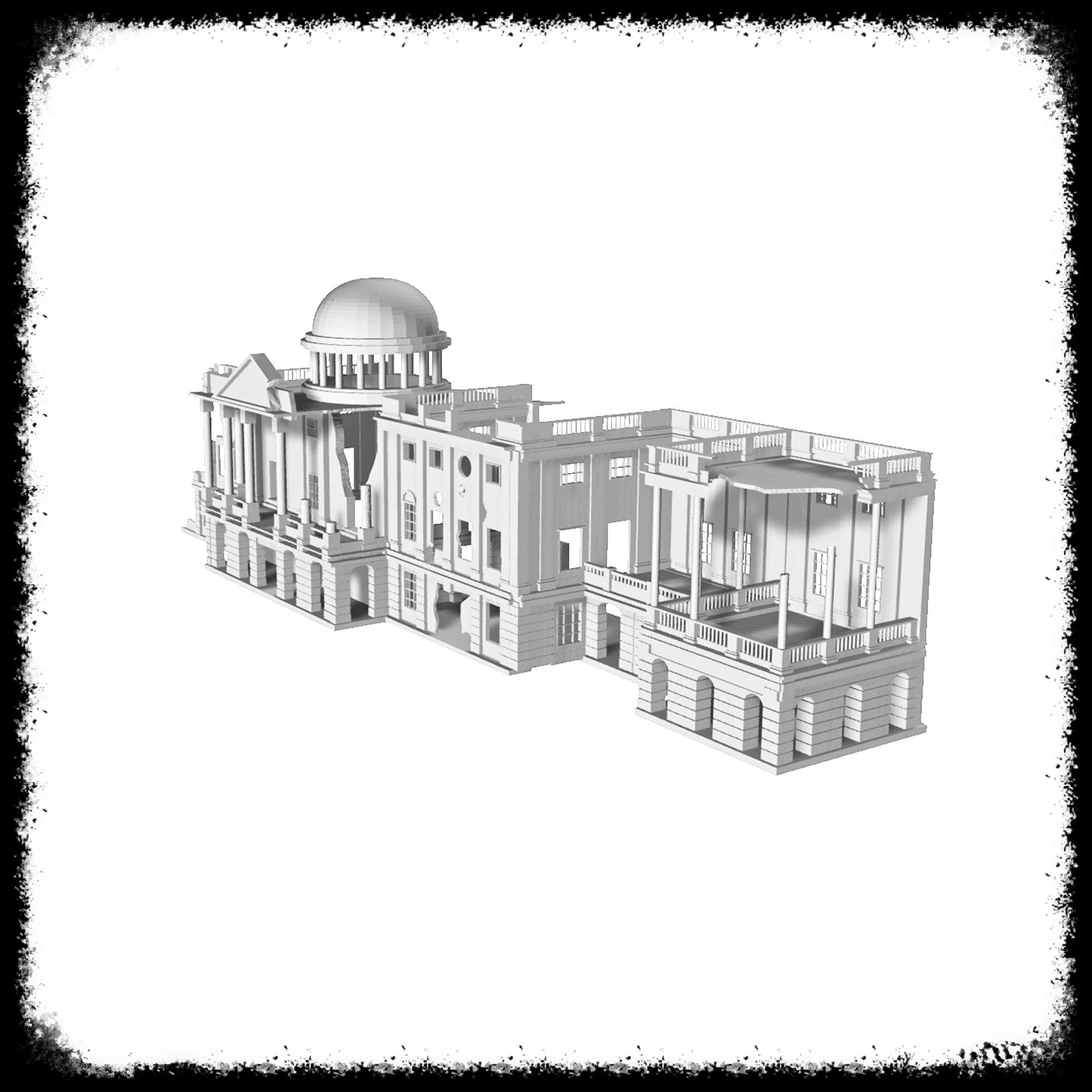 STL Files Central Capitol Building Ruin