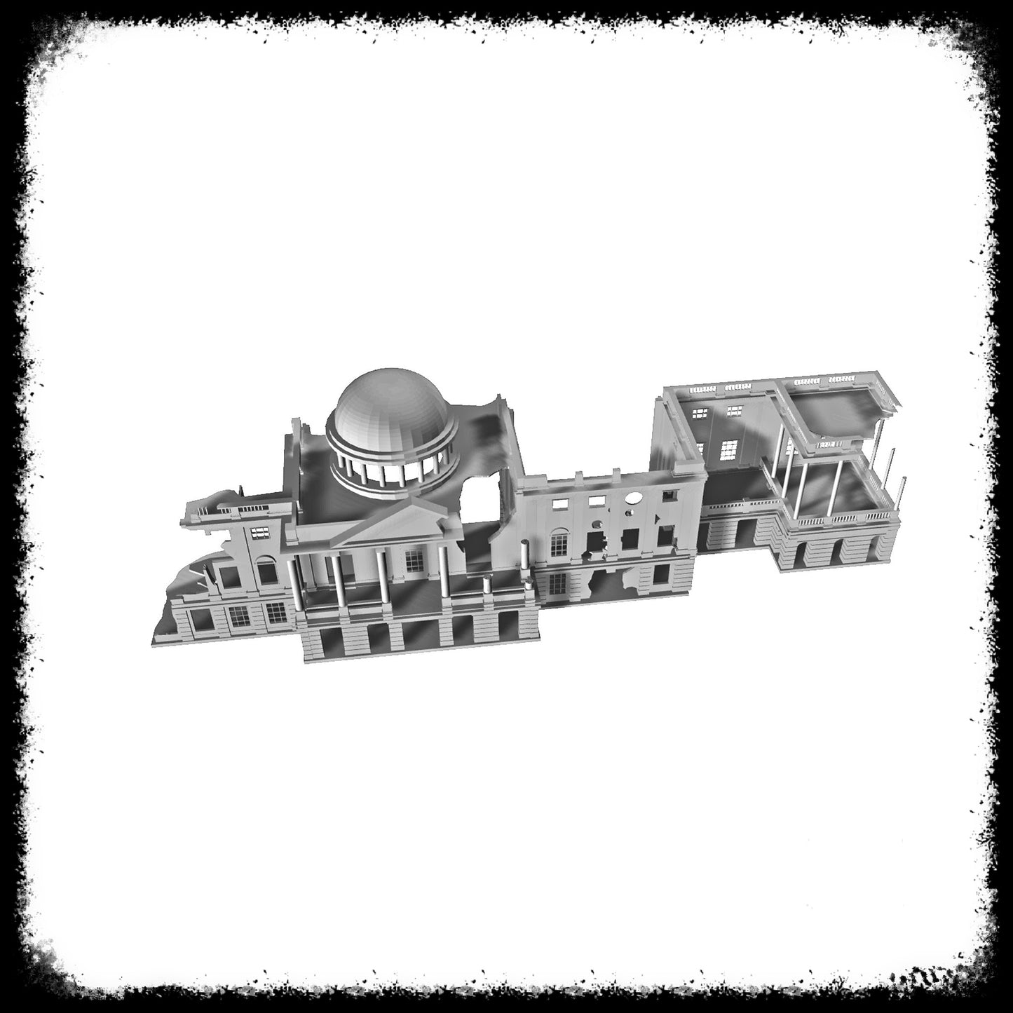 STL Files Central Capitol Building Ruin