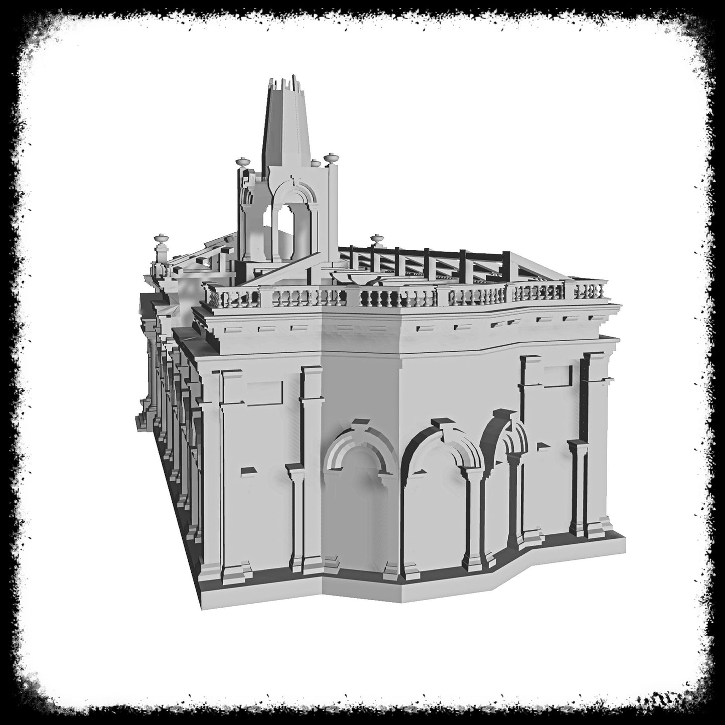 STL Files Church Damaged