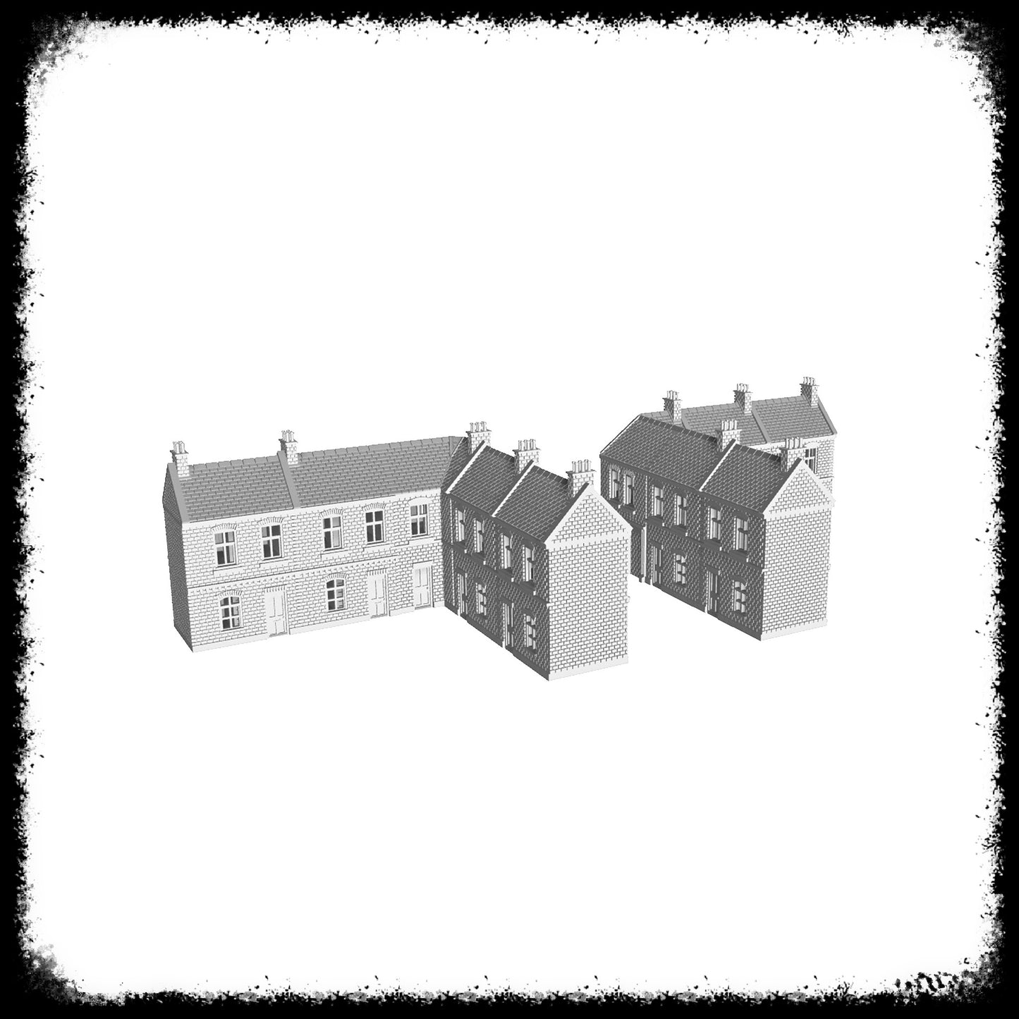 STL Files Collection Terrace Houses