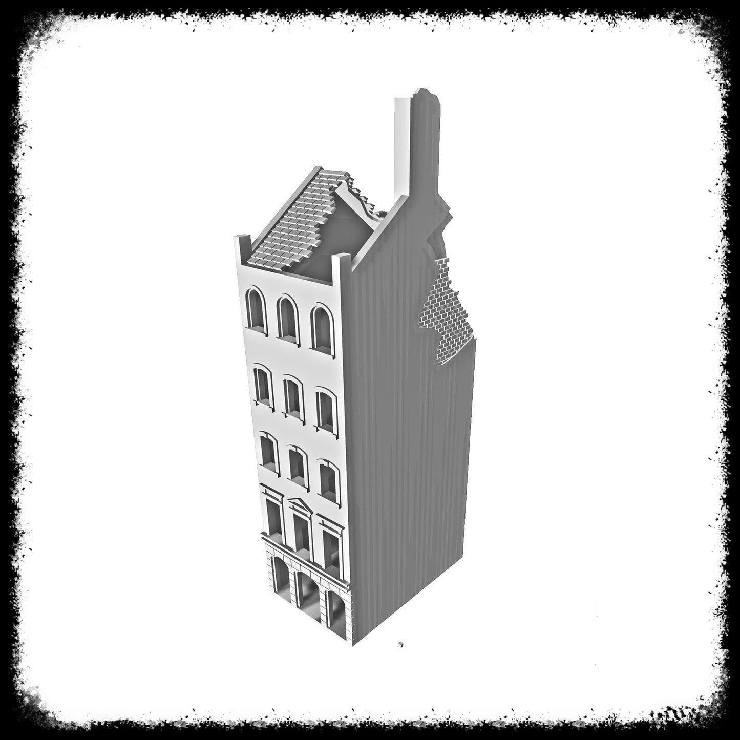 STL Files Dutch Block City 1 Ruined