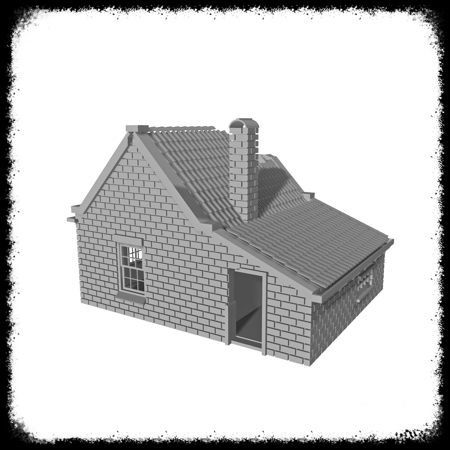 STL Files Dutch House Ruined