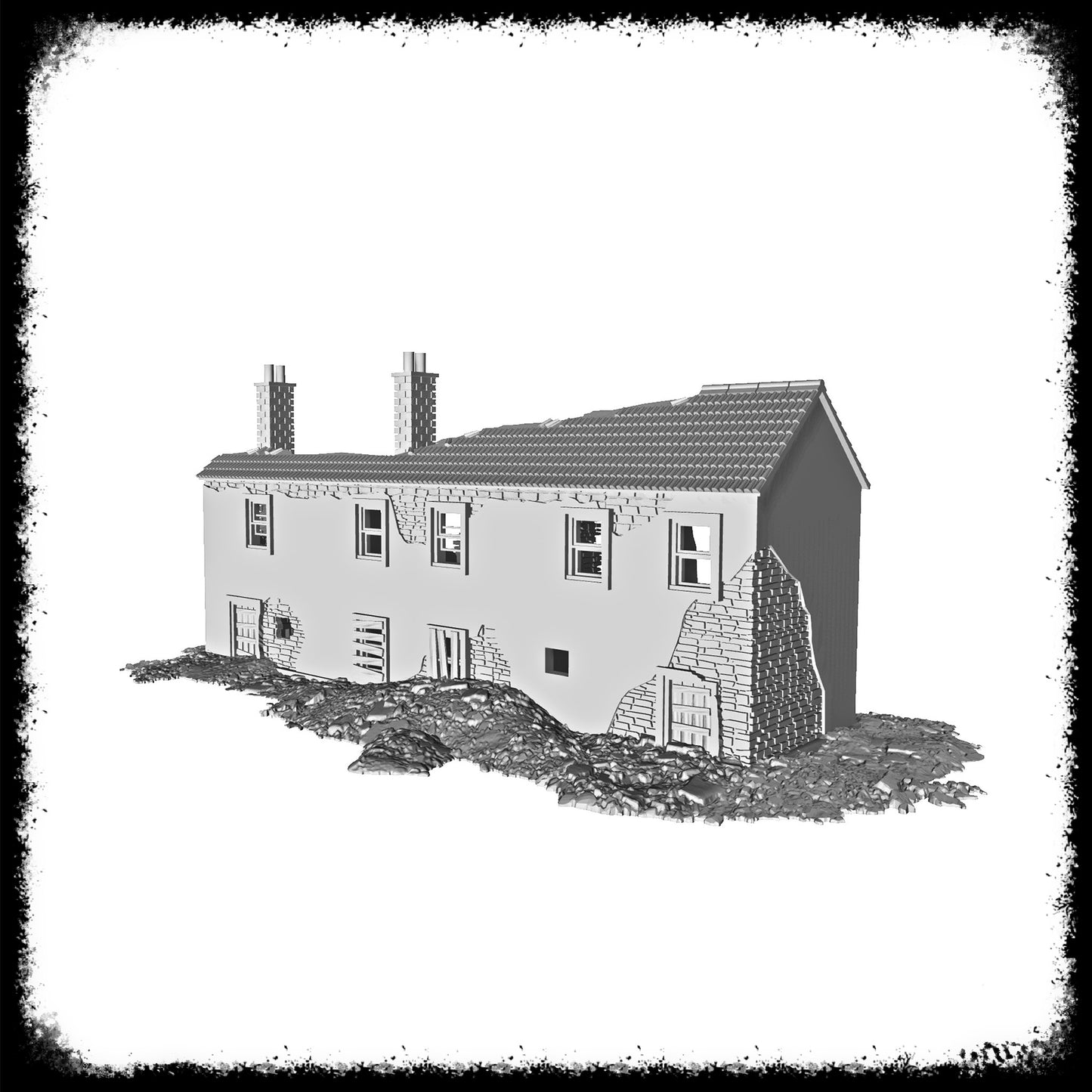 STL Files Normandy House 09
