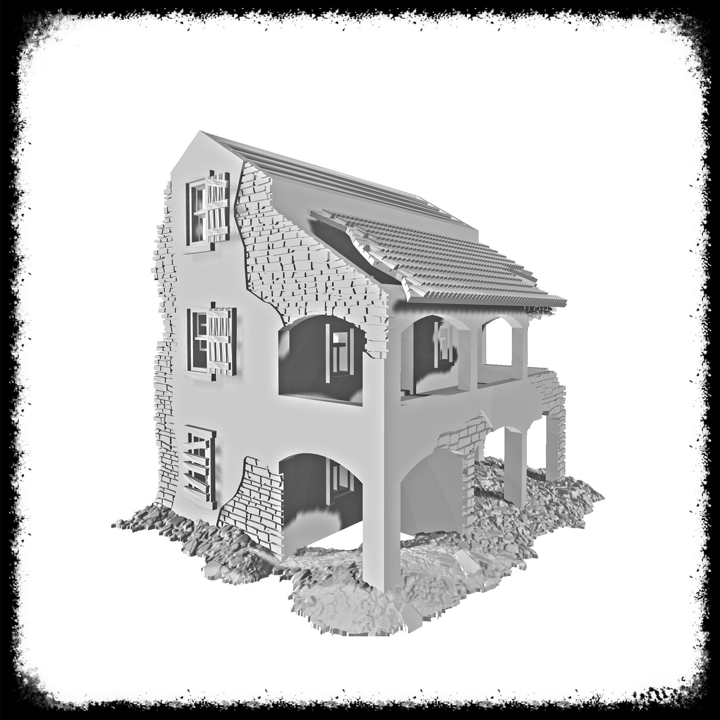 STL Files Normandy House 10