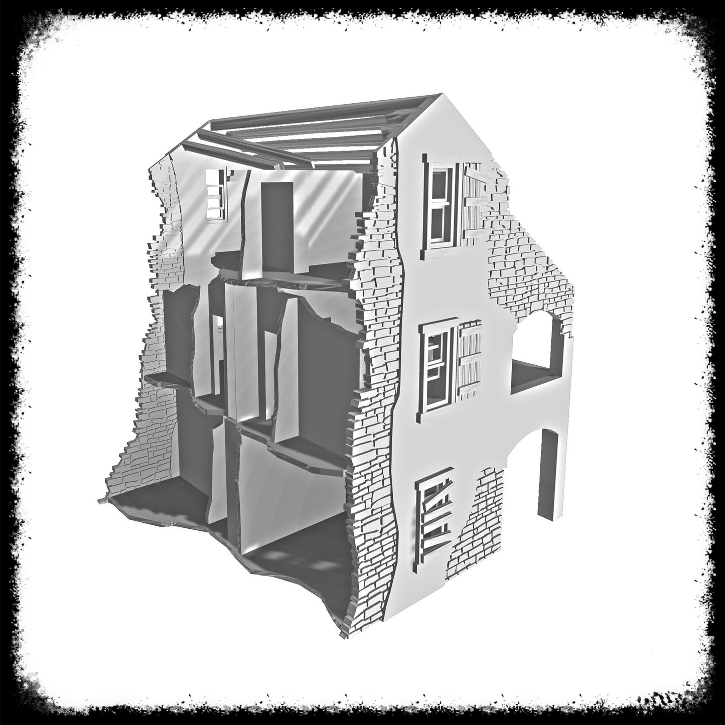 STL Files Normandy House 10