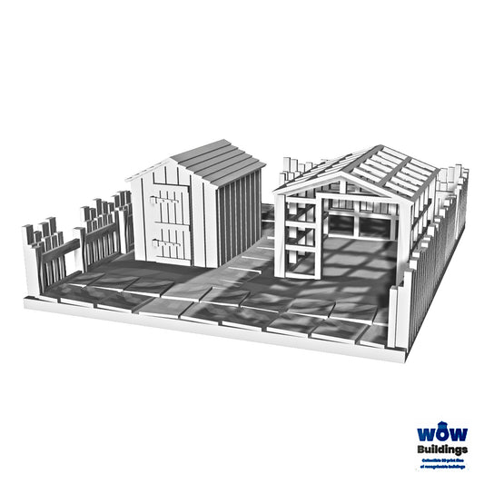 Rear Garden & Shed Greenhouse