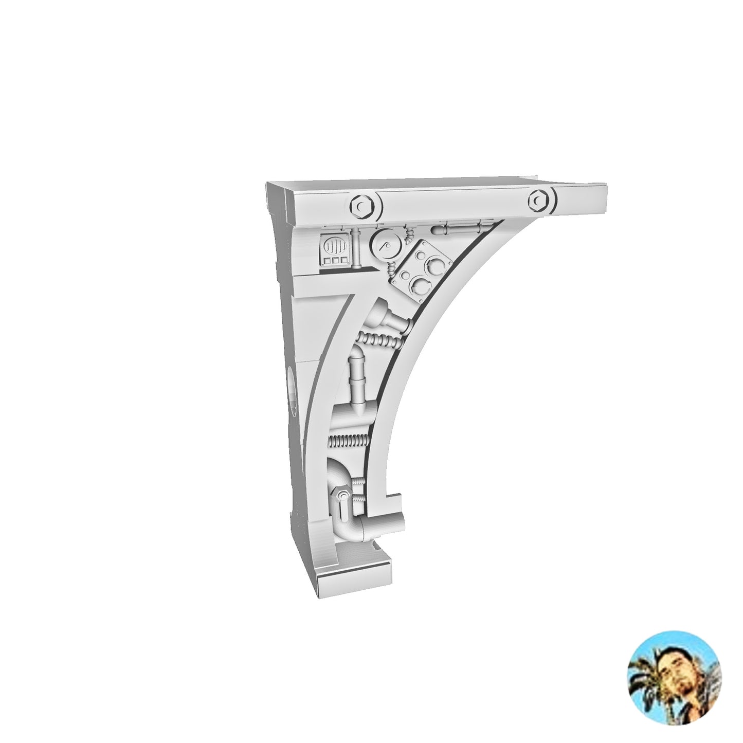 Small Wall Link Connector Dome Model 2