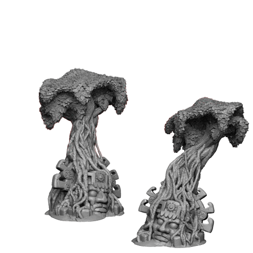 Jungle Statue Ruins Dragon Head
