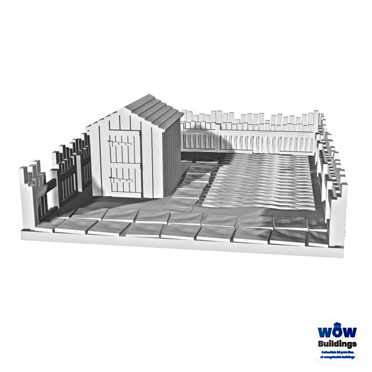 Rear Garden & With Shed