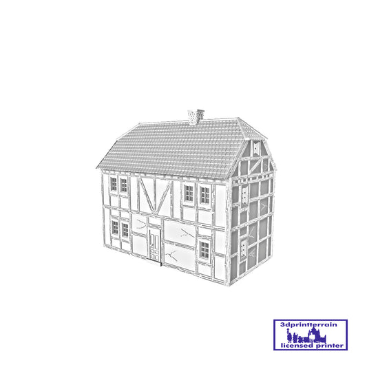 German Campaign Timbered House 4 Roof Hipped